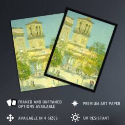 Artery8 Street of the Great Captain Cityscape Hassam Framed Wall Art Print - Size: A4 - thumbnail 2