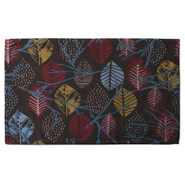 Benjamin Tate Design Prints Of Autumn Leaves Soft Bath Towel in Brown - image 1