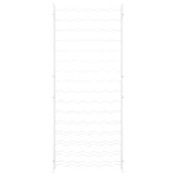 Berkfield Home Wine Rack for 96 Bottles White Metal - thumbnail 4
