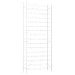 Berkfield Home Wine Rack for 96 Bottles White Metal - thumbnail 2