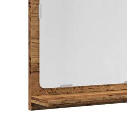 Berkfield Home Bathroom Mirror Cabinet Old Wood 40x11x37 cm Engineered Wood in Brown - Size: 40 x 11 x 37 cm - thumbnail 7