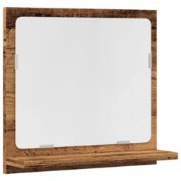 Berkfield Home Bathroom Mirror Cabinet Old Wood 40x11x37 cm Engineered Wood in Brown - Size: 40 x 11 x 37 cm