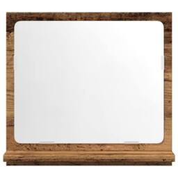 Berkfield Home Bathroom Mirror Cabinet Old Wood 40x11x37 cm Engineered Wood in Brown - Size: 40 x 11 x 37 cm - thumbnail 4