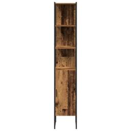 Berkfield Home Bathroom Cabinet Old Wood 33x33x185, 5 cm Engineered Wood in Brown - thumbnail 6