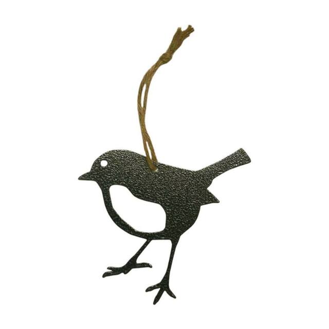 Poppyforge Hanging Robin Garden Art (Pack of 3) - W15 x H15 cm - Black - image 1
