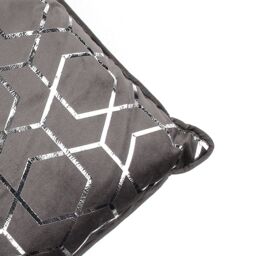 Voltico Foil Printed Filled Cushion 43 × 43 cm - Charcoal or Pink - Size: 43 cm x 43 cm - thumbnail 2