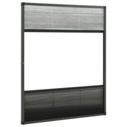 Berkfield Home Plisse Insect Screen for Windows Aluminium 80x100cm with Shade in Black - Size: 80x100 cm - thumbnail 4