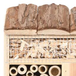 Berkfield Home Insect Hotel 30x10x30 cm Firwood in Brown - Size: 30 x 10 x 30 cm - thumbnail 5