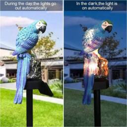EONLION Blue Parrot LED Solar Power Garden Light - Size: 100 cm - thumbnail 5