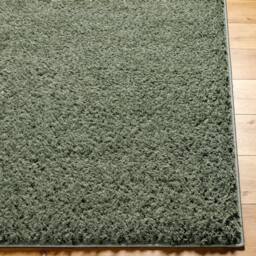Livabliss Moda Shag-Solid Color Blue Beige Pink Grey Soft Plush Pile Living Bedroom Rug in Green - Size: 160 cm x 215 cm - thumbnail 5