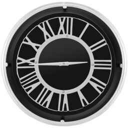Costway 17.5 Inch Silent Wall Clock Non-Ticking Large Decorative Modern Wall Clock in Black - thumbnail 1