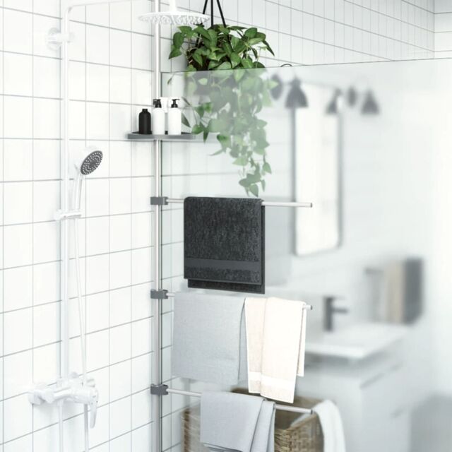 Berkfield Home Towel Rail 47x280 cm Aluminium in Silver - image 1