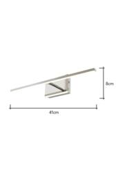 BHS Lighting Dougie Rechargeable Picture Wall Light in Silver - thumbnail 5