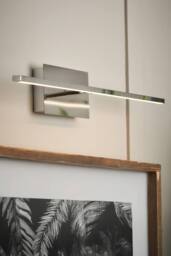 BHS Lighting Dougie Rechargeable Picture Wall Light in Silver - thumbnail 4