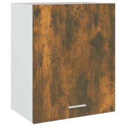 Berkfield Home Hanging Cabinet Smoked Oak 50x31x60 cm Engineered Wood in Brown - Size: 50 x 31 x 60 cm - thumbnail 3