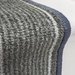 runrug Stair Runner Carpet - Soft & Comfortable, 8mm - 'Walton' in Grey - Size: 80 cm x 630 cm - thumbnail 2