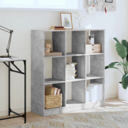 Berkfield Home Bookcase Concrete Grey 102x32x108 cm Engineered Wood - Size: 102 x 32 x 108 cm - thumbnail 3