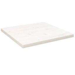 Berkfield Home Table Top White 60x60x2.5 cm Solid Wood Pine Square