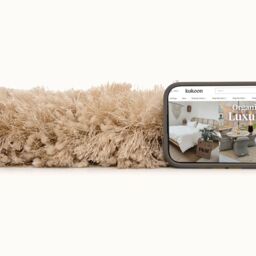 Kukoon Cream Beige Soft Shaggy Fluffy Living Area Rug - Size: 120 cm x 170 cm - thumbnail 4