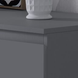 FWStyle 8 Drawer Dark Grey Chest Of Drawers Matt Finish - thumbnail 2
