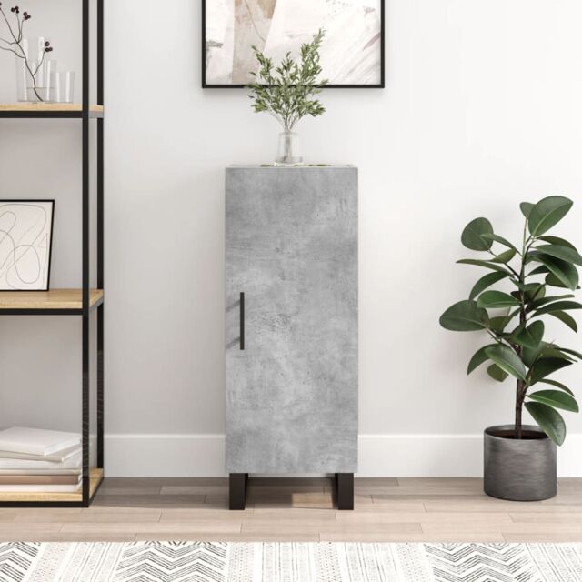 Berkfield Home Sideboard Concrete Grey 34.5x34x90 cm Engineered Wood - image 1