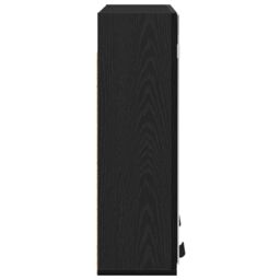 Berkfield Home Bathroom Mirror Cabinet - Black Oak, 64x20x66.5 cm, Made from Engineered Wood - Size: 64x20x66.5 cm - thumbnail 8