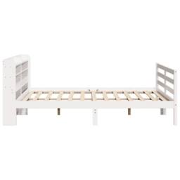 Berkfield Home Beautiful Bed Frame with Headboard without Mattress White 180x200 - Size: Super King - thumbnail 5