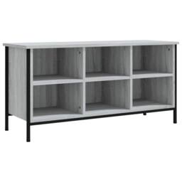 Berkfield Home Shoe Cabinet Grey Sonoma 100x35x50 cm Engineered Wood - Size: 100 x 35 x 50 cm - thumbnail 3
