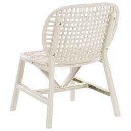Wyld and Coco Off-White Bistro Set - 2 Low Chairs and Table in White - thumbnail 6