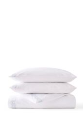 CHRISTY 'Mistletoe' Romance Design Cotton Duvet Cover Set in Duck Egg Blue - Size: Double - thumbnail 2