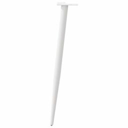 Berkfield Home Coffee Table Legs Conical Shape 4 pcs White 72-73 cm Steel - thumbnail 5