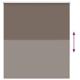 Berkfield Home Roller Blind Blackout Coffee 120x175 cm Fabric Width 116.6 cm Polyester in Brown - thumbnail 5