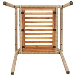 Berkfield Home Outdoor Chairs 4 pcs 54 x 56 x 90 cm in Cream - thumbnail 9
