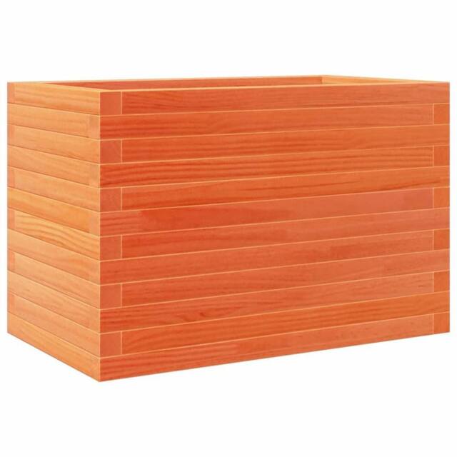 Berkfield Home Garden Planter Wax Brown 70x40x45.5 cm Solid Wood Pine - image 1