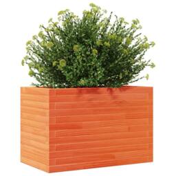 Berkfield Home Garden Planter Wax Brown 70x40x45.5 cm Solid Wood Pine - thumbnail 4