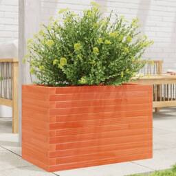 Berkfield Home Garden Planter Wax Brown 70x40x45.5 cm Solid Wood Pine - thumbnail 2