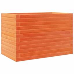 Berkfield Home Garden Planter Wax Brown 70x40x45.5 cm Solid Wood Pine - thumbnail 1