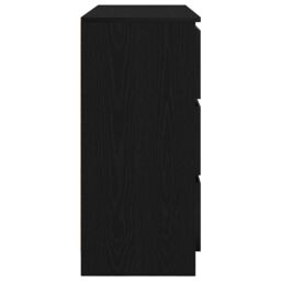 Berkfield Home Sideboard Black Oak 100x35x76 cm Engineered Wood - Size: 100 x 35 x 76 cm - thumbnail 7