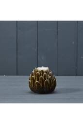 KDMD Green Ceramic Flower Tealight