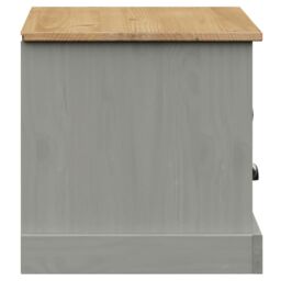 Berkfield Home TV Cabinet VIGO Grey 106x40x40 cm Solid Wood Pine - Size: 106 x 40 x 40 cm - thumbnail 6