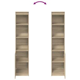 Berkfield Home Highboard Sonoma Oak 37.5x35x180 cm Engineered Wood in Brown - thumbnail 8