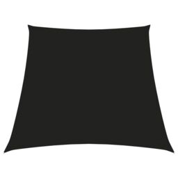 Berkfield Home Sunshade Sail Oxford Fabric Trapezium 2/4x3 m Black - thumbnail 1