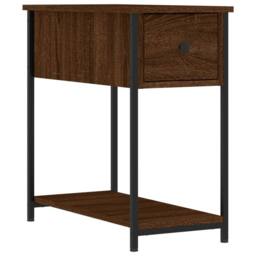 Berkfield Home Bedside Cabinets 2 pcs Brown Oak 30x60x60 cm Engineered Wood - Size: 30 x 60 x 60 cm - thumbnail 5