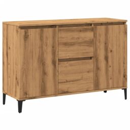 Berkfield Home Sideboard Artisan Oak 102x35x70 cm Engineered Wood in Brown - Size: 102 x 35 x 70 cm - thumbnail 2