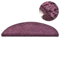 Berkfield Home Comfortable Carpet Stair Treads 15 pcs Dark Purple 65x21x4 cm - Size: Medium - thumbnail 4