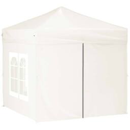 Berkfield Home Decorative Folding Party Tent with Sidewalls Cream 2x2 m - thumbnail 1