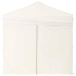 Berkfield Home Decorative Folding Party Tent with Sidewalls Cream 2x2 m - thumbnail 4