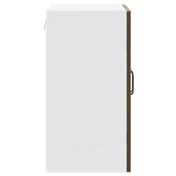 Berkfield Home Kitchen Wall Cabinet with Glass Door Kalmar Brown Oak Engineered Wood - thumbnail 8