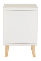 Orsina Versatile 1 Drawer Cabinet, Lightweight Display Case, White Narrow Storage Unit, Modern Bedroom Cabinet in Grey - thumbnail 3
