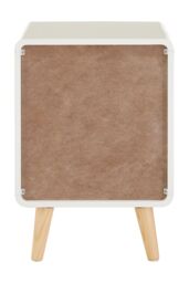 Orsina Versatile 1 Drawer Cabinet, Lightweight Display Case, White Narrow Storage Unit, Modern Bedroom Cabinet in Grey - thumbnail 4